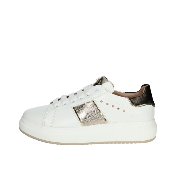 SNEAKERS BASSA K-8300 BIANCO/ORO