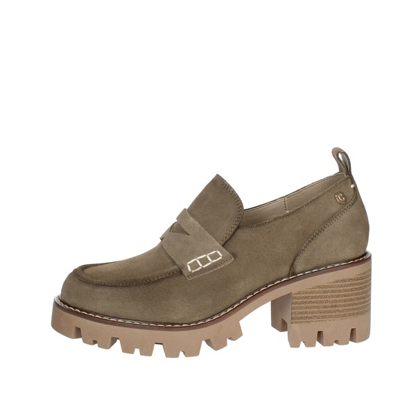 MOCASSINO TACCO 161109 TAUPE