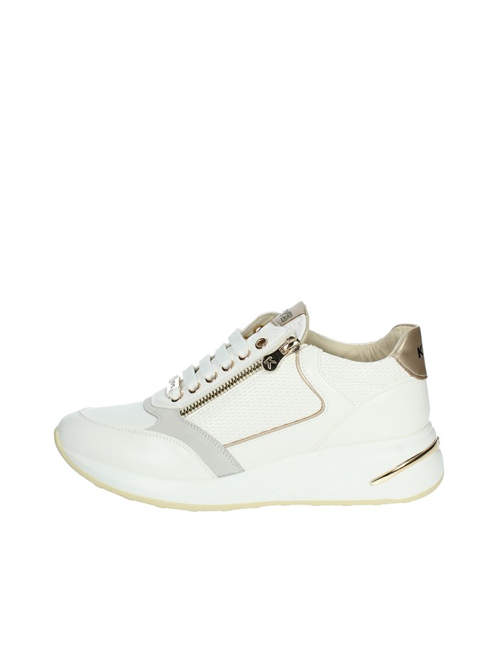 SNEAKERS BASSA K-9063 BIANCO/ORO