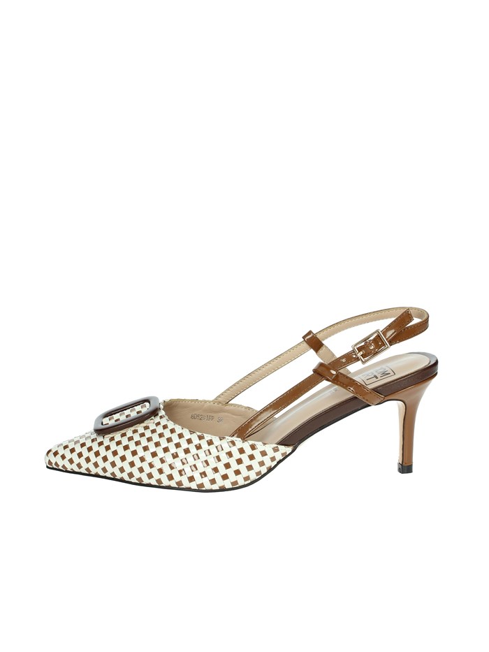 SLINGBACK 8D5201FP BIANCO/CUOIO