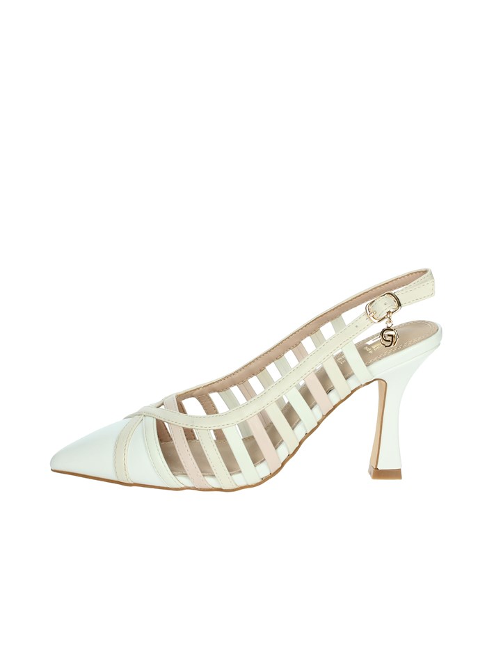 SLINGBACK GD63 BIANCO/BEIGE