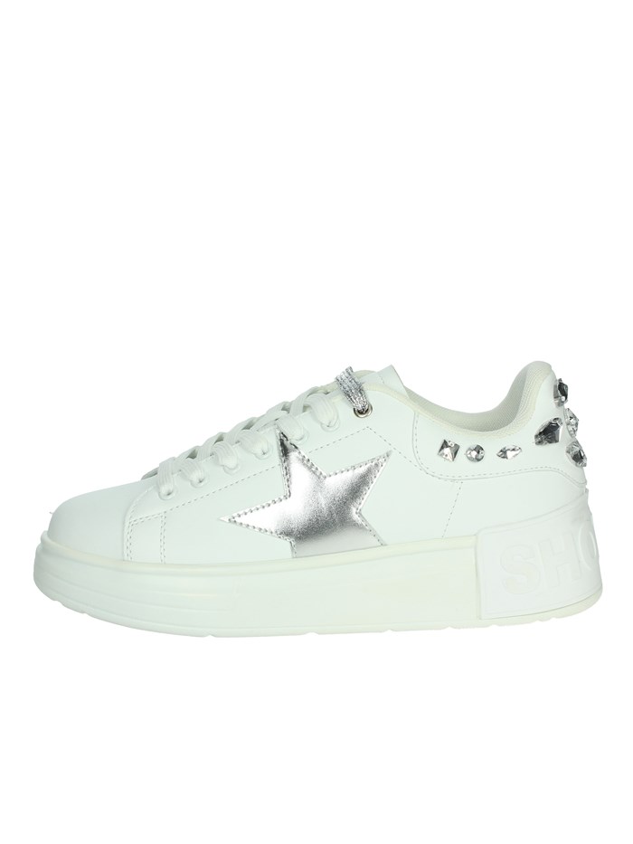 SNEAKERS BASSA CAMP.SHOP 73 BIANCO/ARGENTO