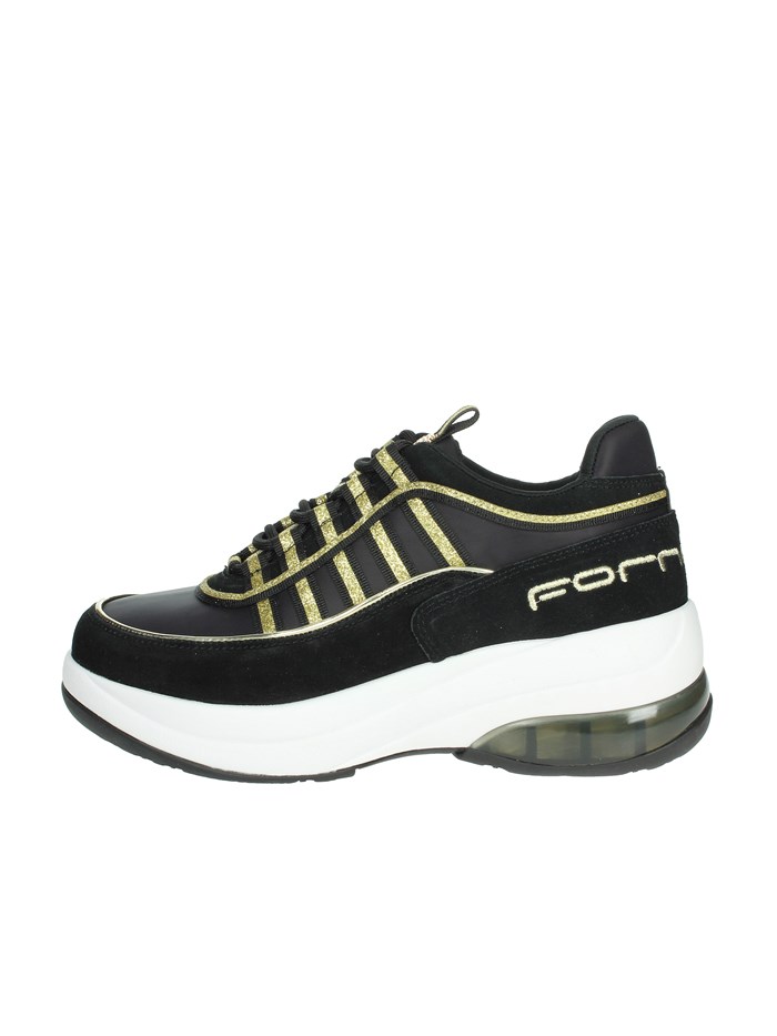 SNEAKERS BASSA UP NERO/ORO