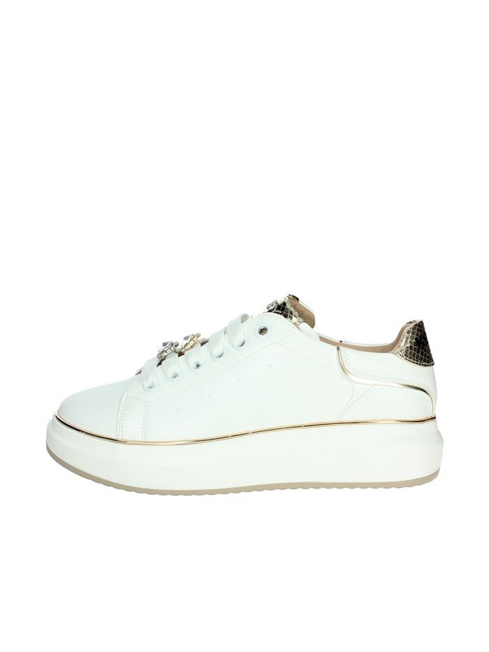 SNEAKERS BASSA K-9802 BIANCO/ORO