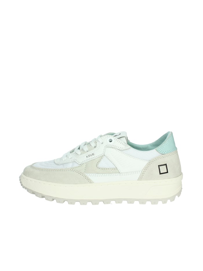 SNEAKERS BASSA W401-K2-CO-WW BIANCO/VERDE ACQUA