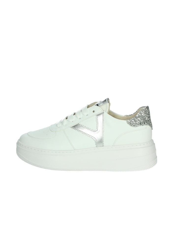 SNEAKERS BASSA K-10525 BIANCO/ARGENTO