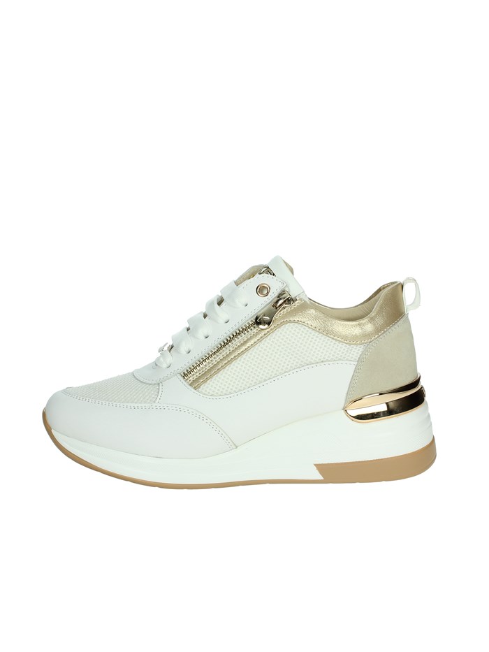 SNEAKERS BASSA K-10510 BIANCO/ORO