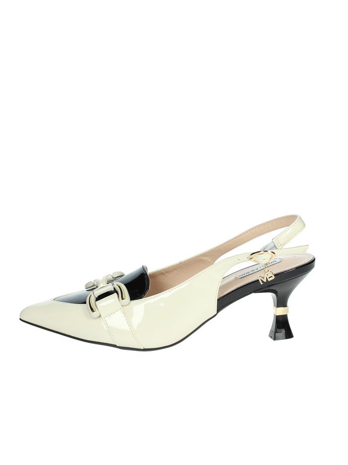 SLINGBACK 51102 BEIGE/NERO