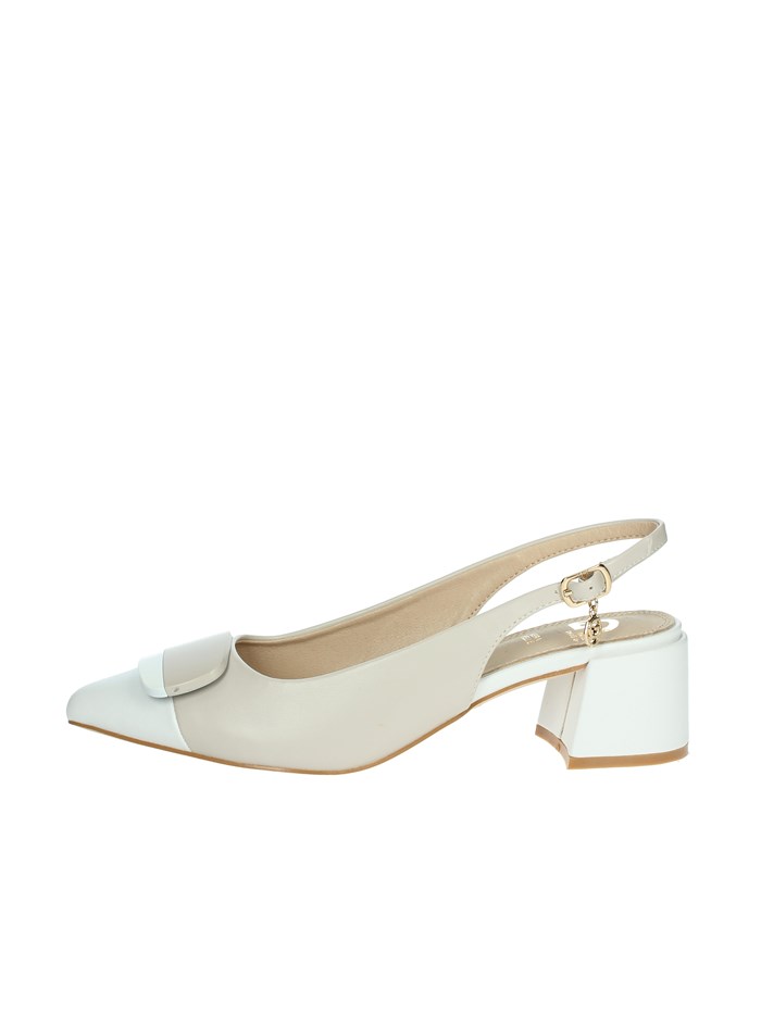 SLINGBACK GD269 BIANCO/BEIGE