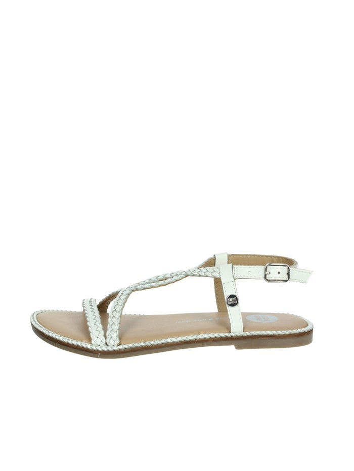SANDALI BASSI 74806 BIANCO