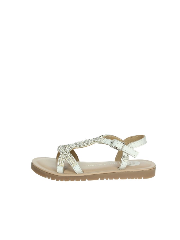 SANDALI BASSI 74824 BIANCO