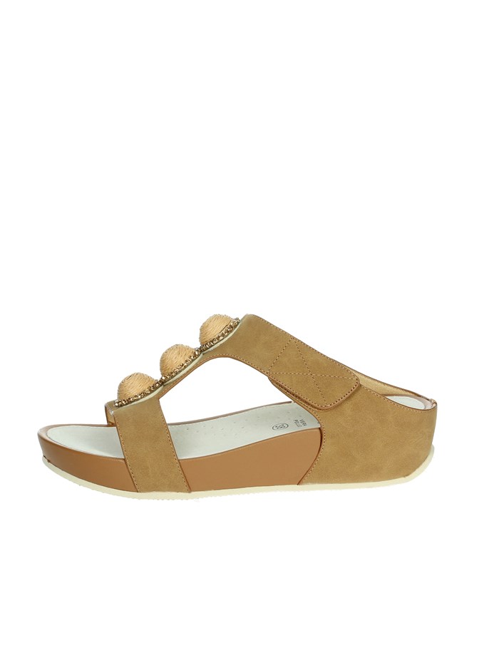 CIABATTE CON ZEPPA CI0881-C9 CUOIO