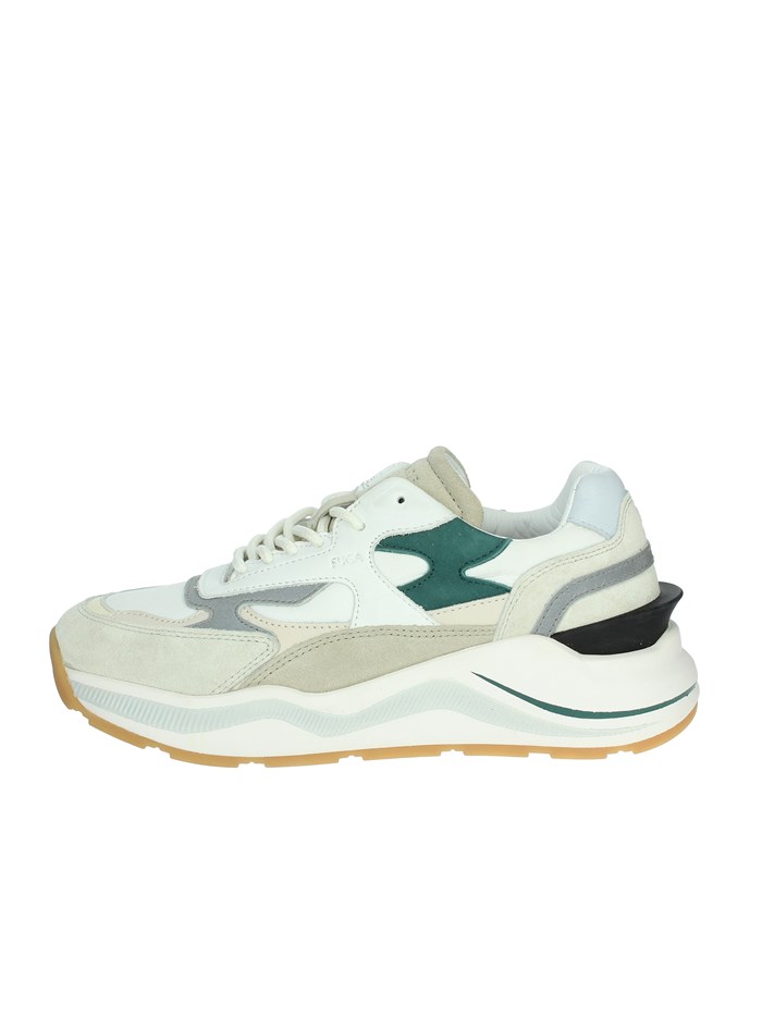 SNEAKERS BASSA W411-FG-CO-WG BIANCO/VERDE