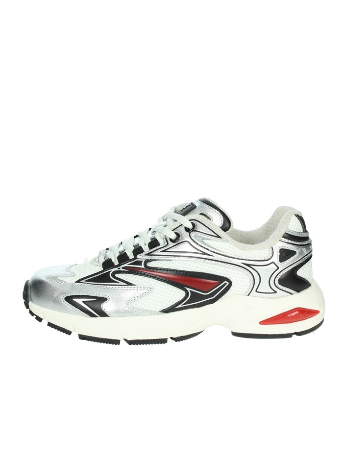 SNEAKERS BASSA W411-SN-SL-WS BIANCO/ARGENTO