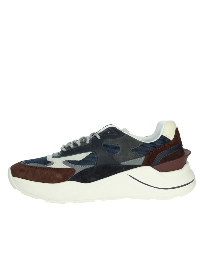 SNEAKERS BASSA M411-FG-CL-BL MARRONE/BLU