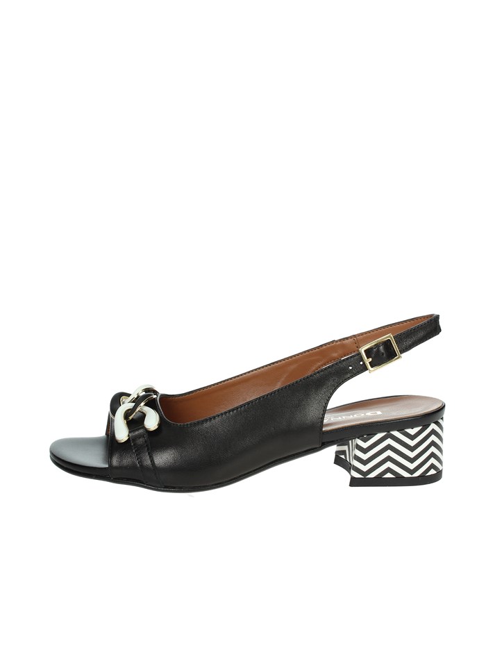 SANDALI CON TACCO 075651DP NERO
