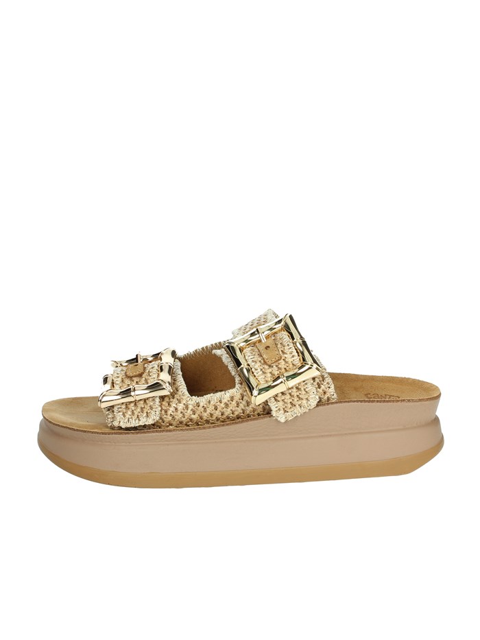 CIABATTE CON ZEPPA S1111 BAMBOO CUOIO