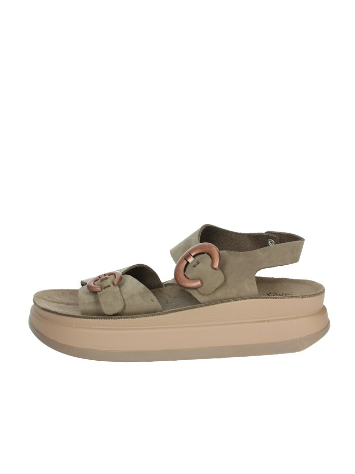 SANDALI CON ZEPPA S1110 JUNIA MARRONE