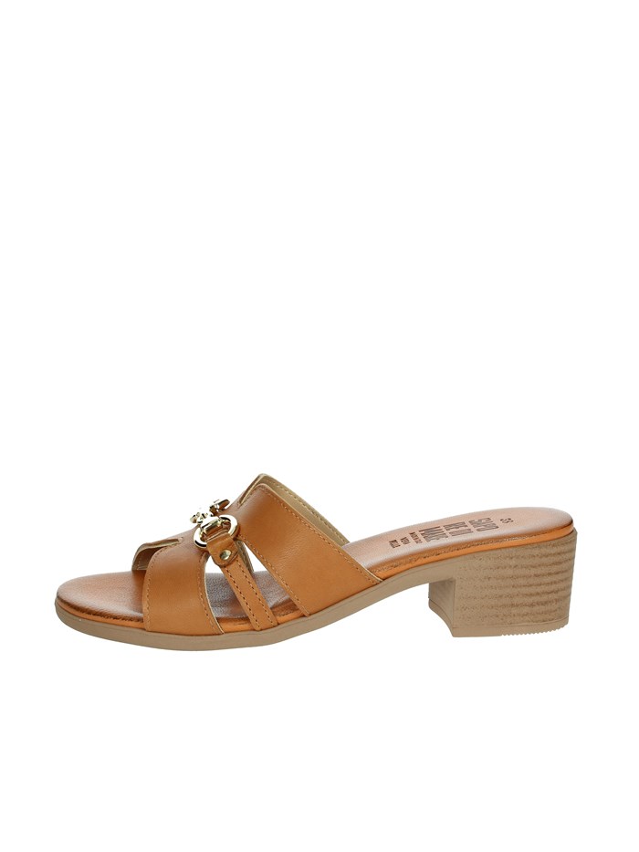 CIABATTE CON TACCO 16379 CUOIO