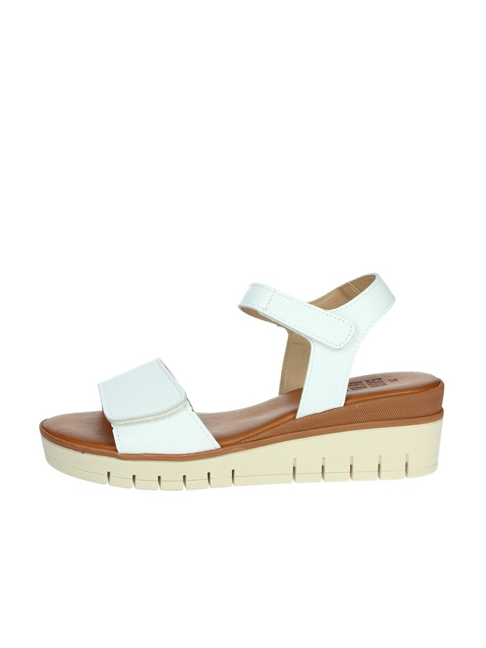 SANDALI CON ZEPPA 16552 BIANCO