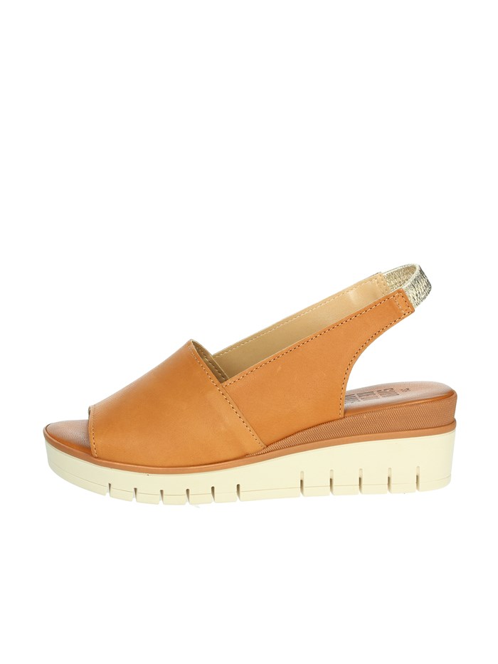 SANDALI CON ZEPPA 16490 CUOIO