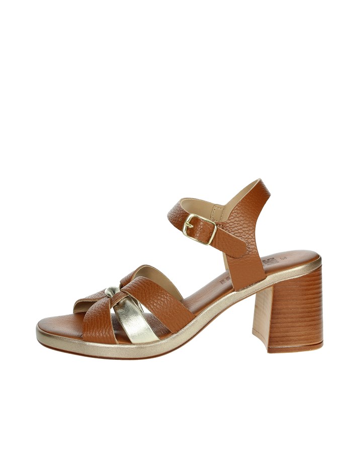 SANDALI CON TACCO 16408 CUOIO