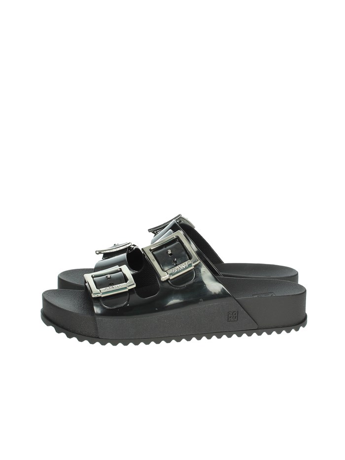 CIABATTE BASSE ZA.18063 NERO