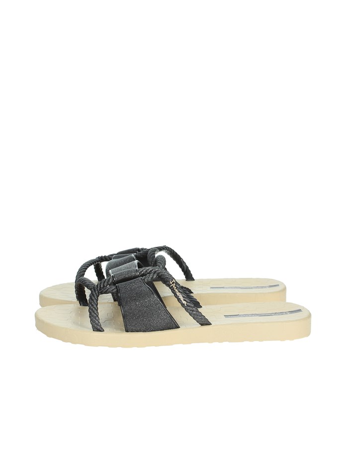 CIABATTE BASSE 27241 NERO/BEIGE