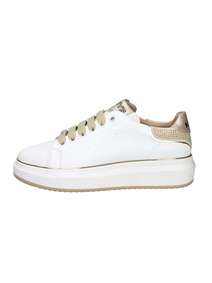 SNEAKERS BASSA K-11202 BIANCO/ORO