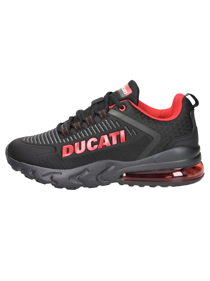 SNEAKERS BASSA DU42M113 NERO/ROSSO