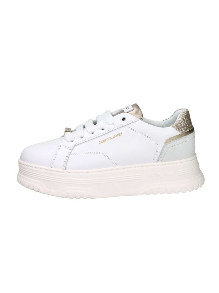 SNEAKERS BASSA J-422 BIANCO/ORO