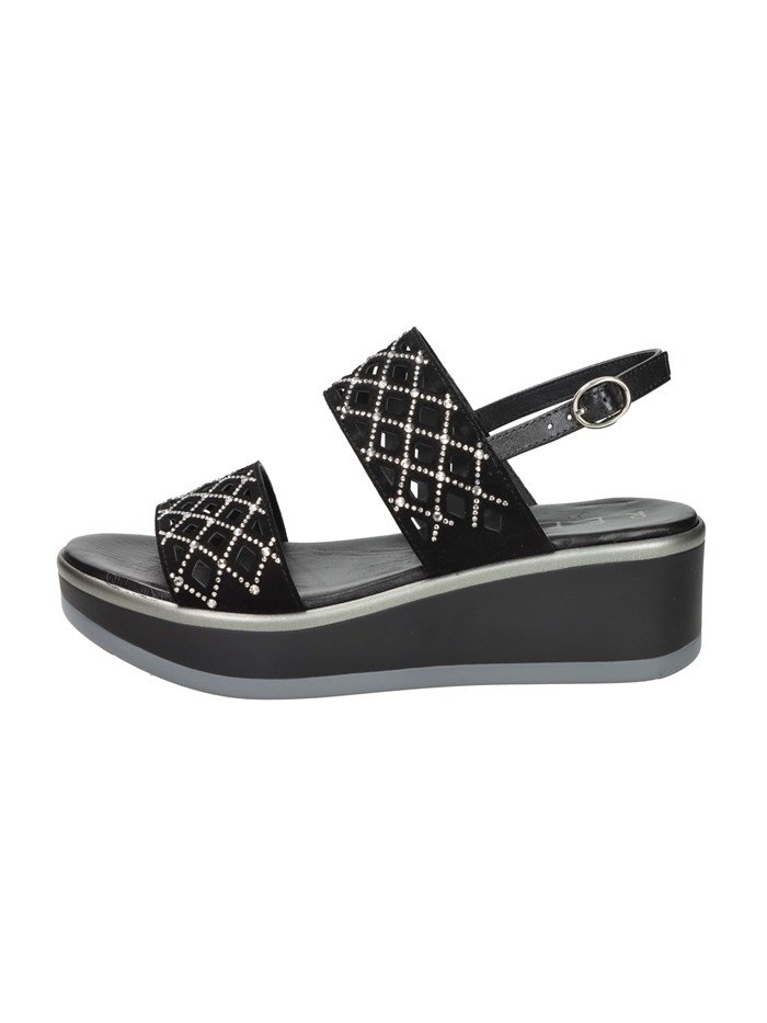 SANDALI CON ZEPPA 83263-E5 NERO