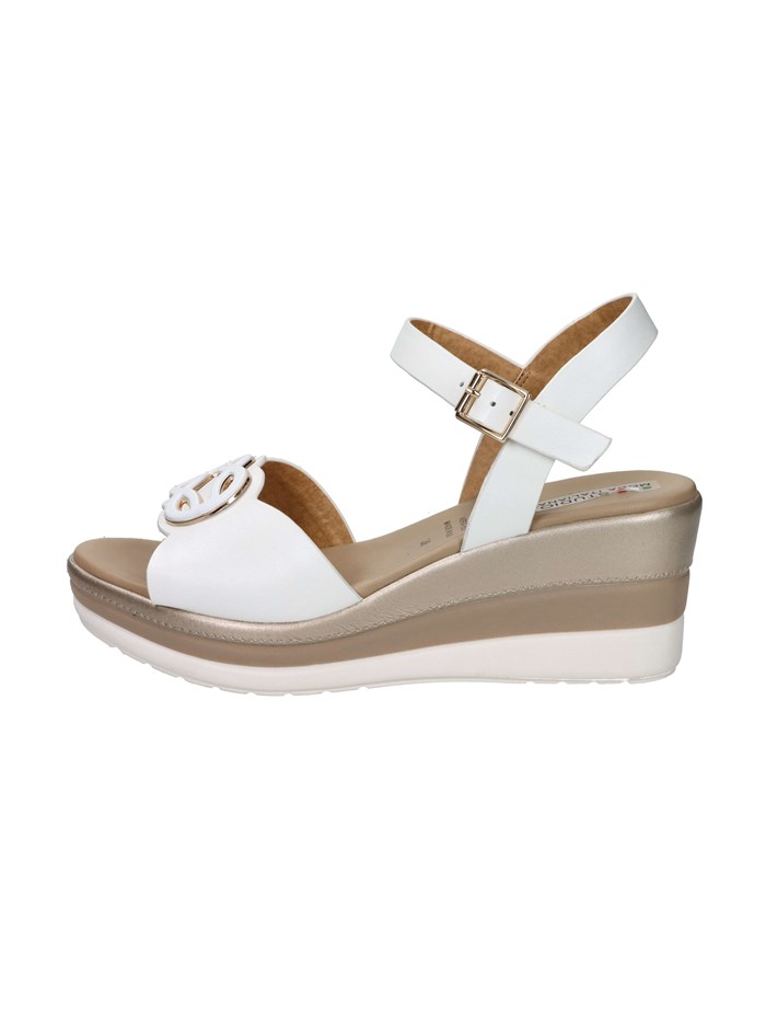 SANDALI CON ZEPPA 84294-E5 BIANCO