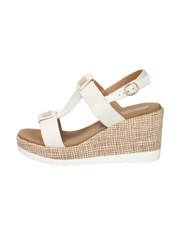 SANDALI CON ZEPPA 2451236 PANNA