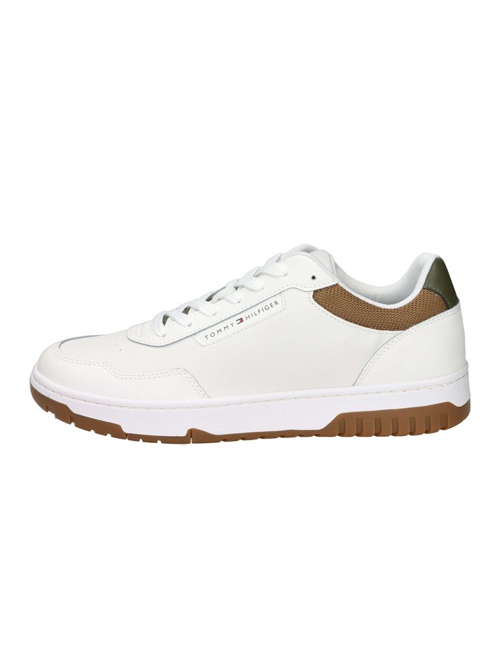 SNEAKERS BASSA FM0FM05629 BIANCO/CUOIO