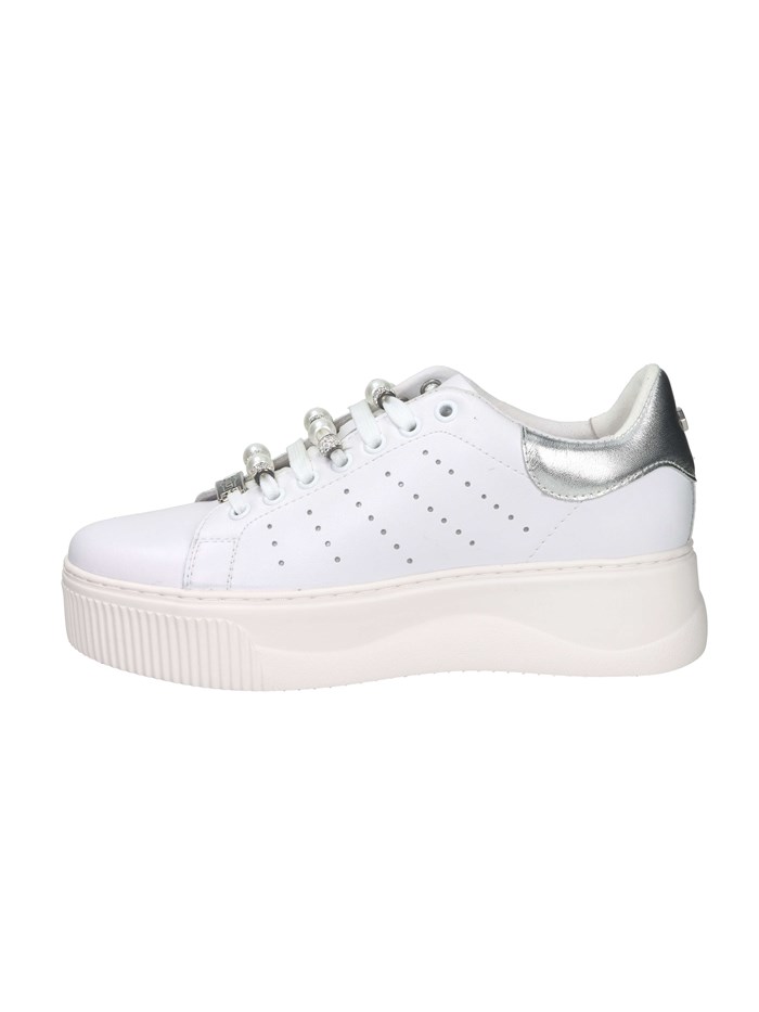 SNEAKERS BASSA CLW463900 BIANCO/ARGENTO