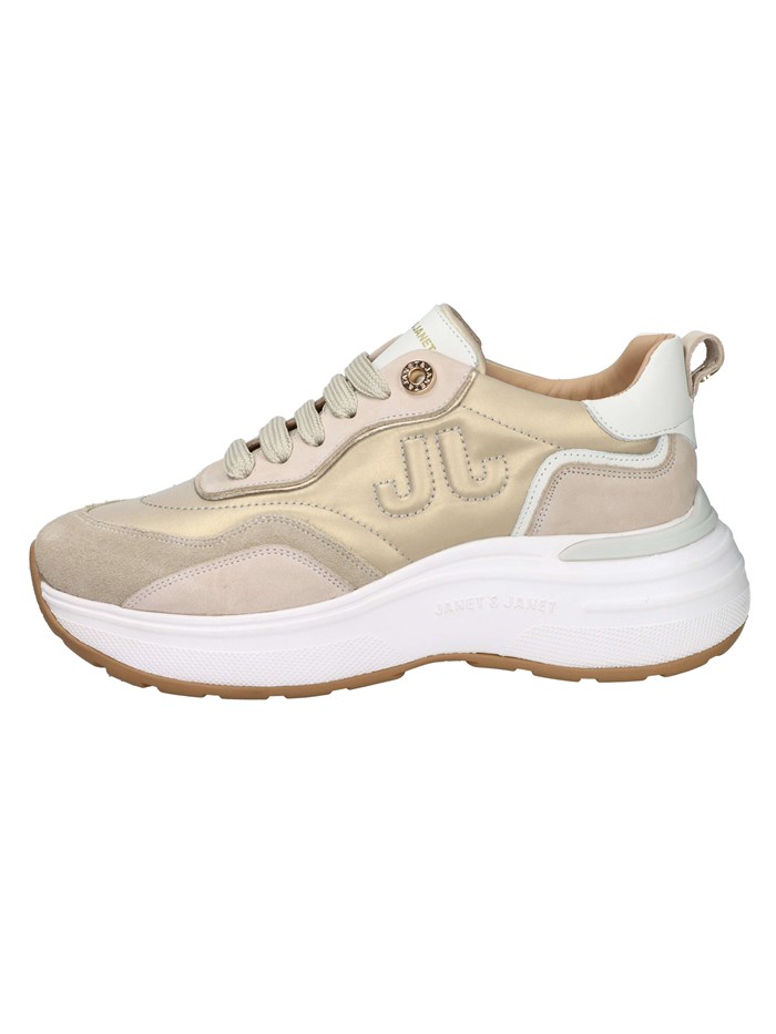 SNEAKERS BASSA J-382 BEIGE/ORO