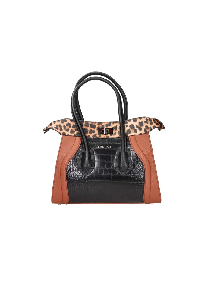 BORSA A MANO SAAF241104 NERO/CUOIO