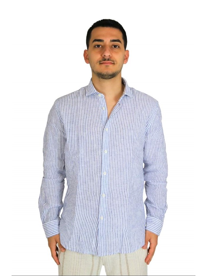 CAMICIA 25S02CA BIANCO/AZZURRO