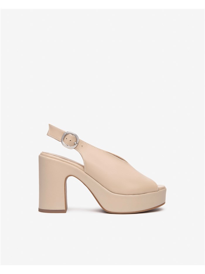 SANDALI CON TACCO E513645D BEIGE