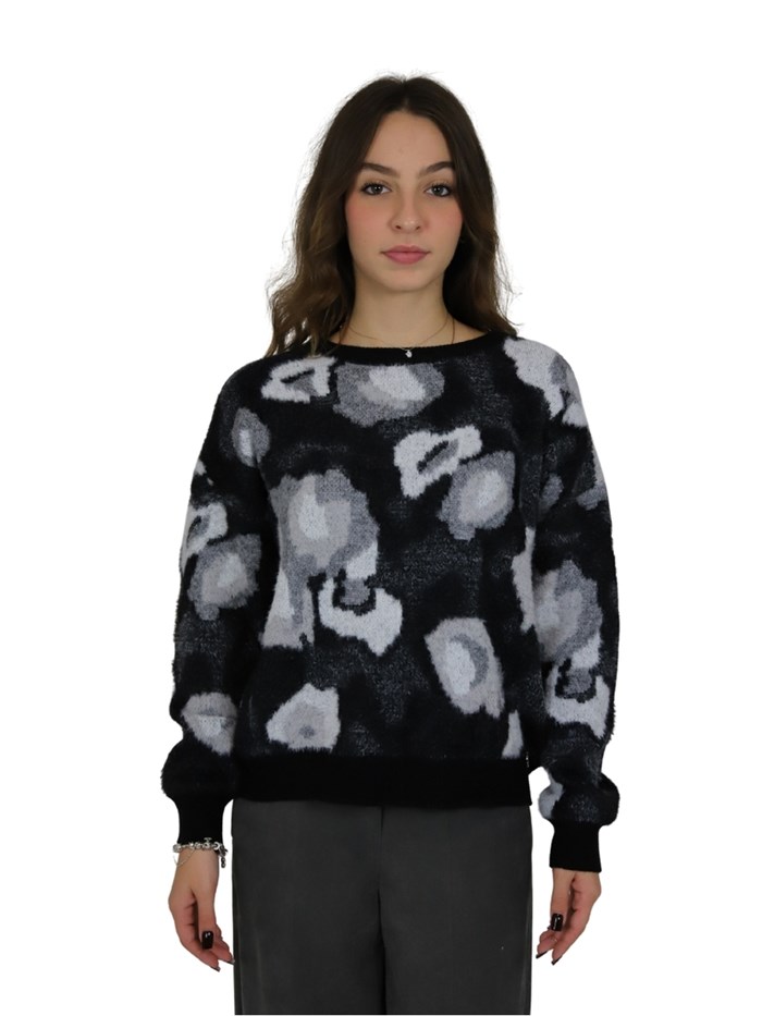 MAGLIONE DT00152 NERO/GRIGIO