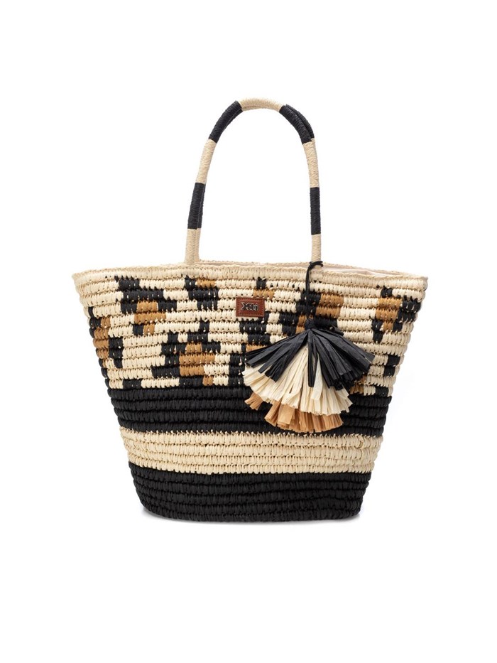 BORSA A SPALLA 184325 BEIGE/NERO