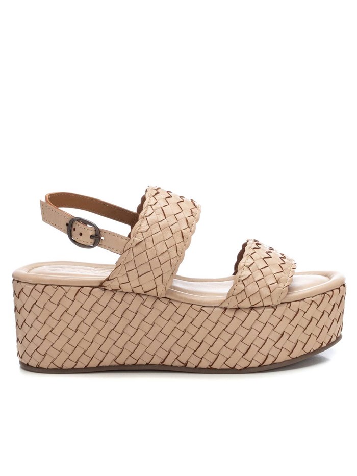 SANDALI CON ZEPPA 162232 BEIGE