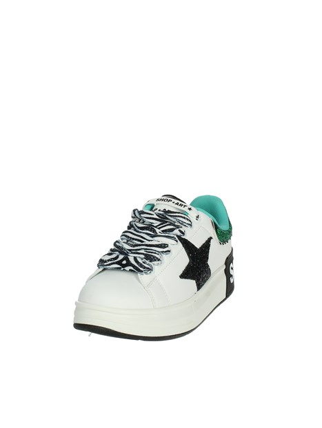 SNEAKERS BASSA SASS230209 BIANCO/VERDE Bianco - Shoes Point