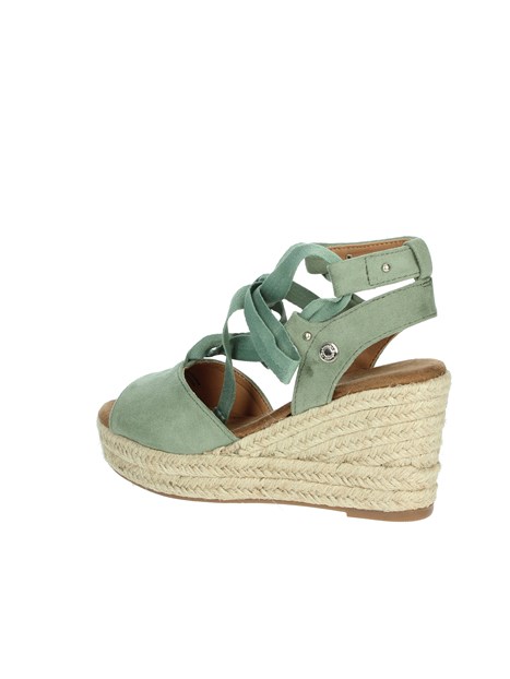 SANDALI CON ZEPPA 79808 VERDE ACQUA Verde Shoes Point