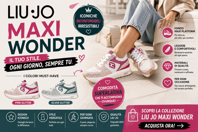 LIU JO Maxi Wonder: Le Sneakers Platform Più Desiderate della Primavera Estate 2026