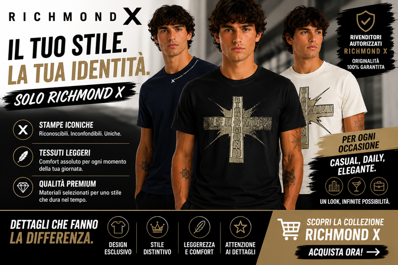 RICHMOND X Uomo: Il Brand Perfetto per Creare uno Stile Inconfondibile
