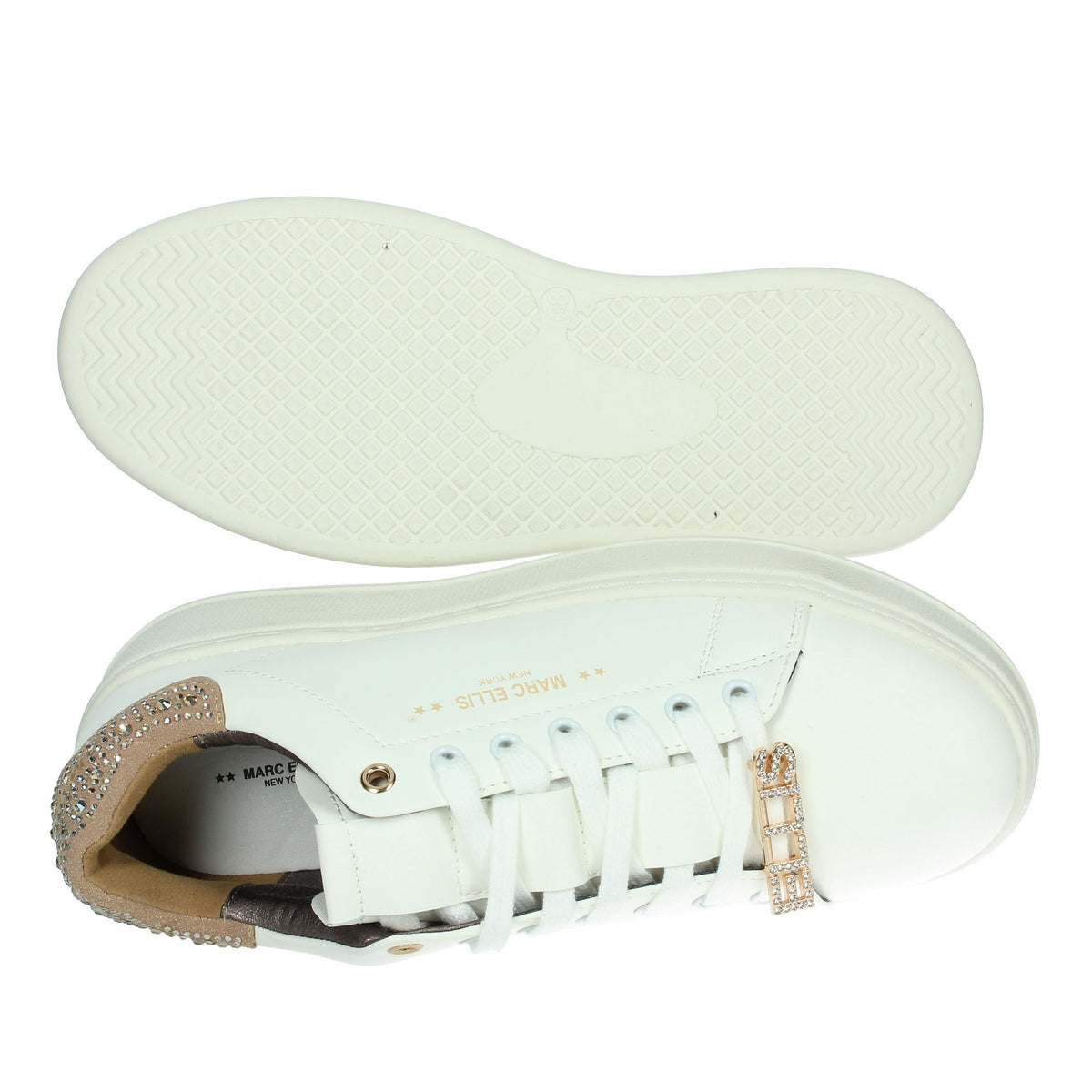 MARC ELLIS Donna Sneakers bassa MAKI 305 Bianco/Beige