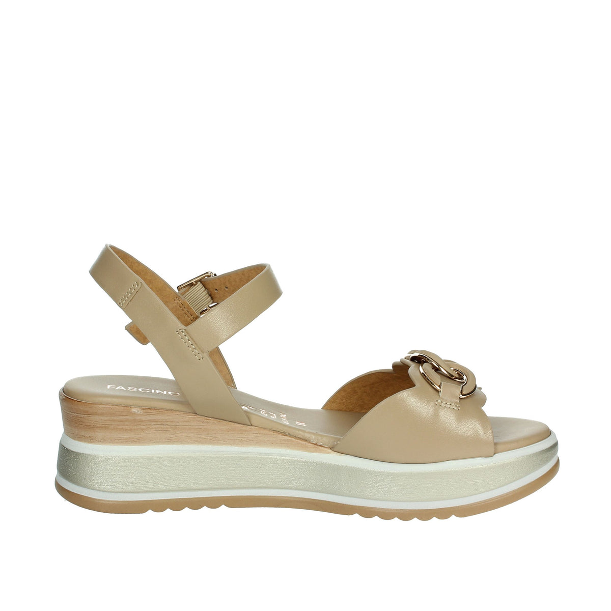 FASCINO DONNA Donna Sandali con zeppa 19234-E5 Beige