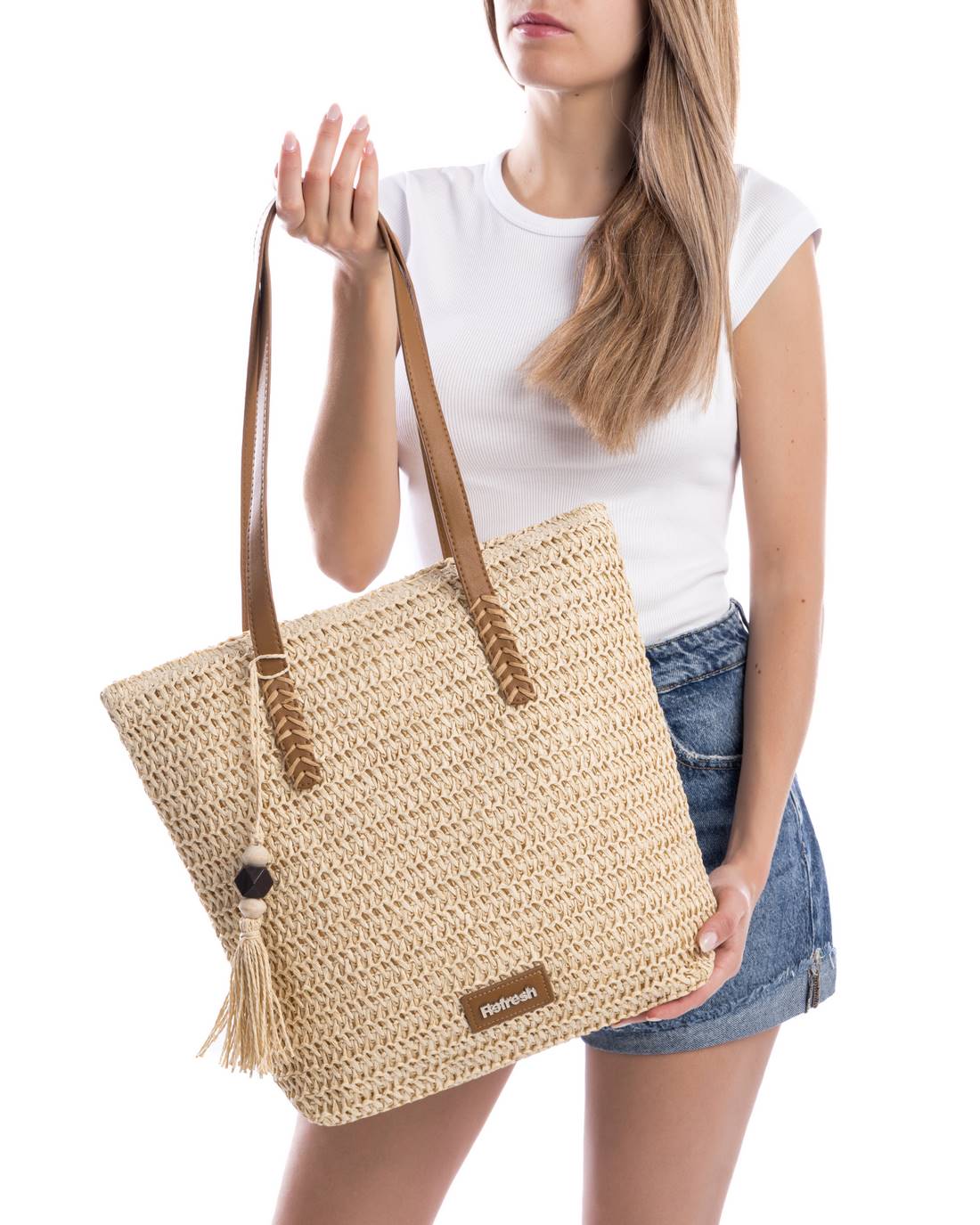 REFRESH Donna Borsa a spalla 183300 Beige